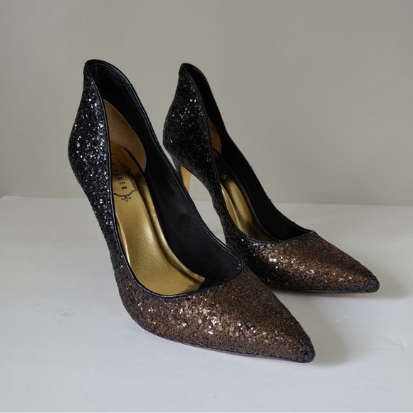 Ted Baker London Kimkee Sequin Heels Stiletto Court Shoes Size US 8 EU 39 - Picture 4 of 16